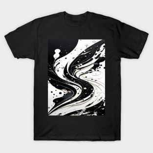 Abstract, Marble, Watercolor, Colorful, Vibrant Colors, Textured Painting, Texture, Gradient, Wave, Fume, Wall Art, Modern Art T-Shirt